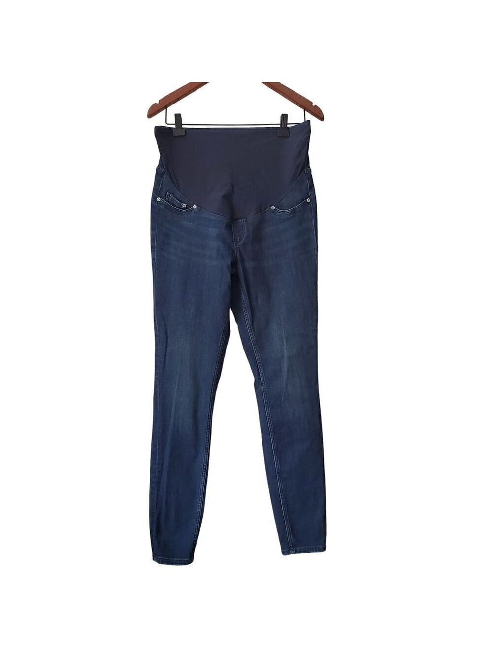 Mama Maternite Dark Wash Skinny Jeans Medium - Picture 2 of 7